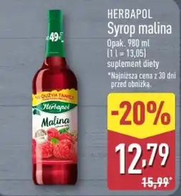 ALDI Herbapol Syrop malina oferta