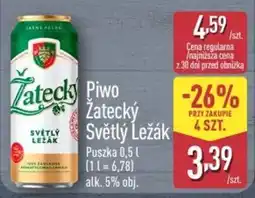 ALDI Piwo Žatecký Světlý Ležák oferta