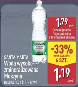 ALDI Santa Marta Woda wysoko-zmineralizowana Muszyna oferta