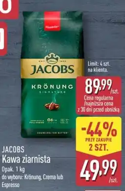 ALDI JACOBS Kawa ziarnista oferta