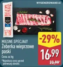 ALDI MIESNE SPECJAŁY Żeberka wieprzowe paski oferta