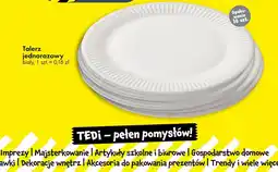 Tedi Talerz jednorazowy oferta