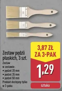 ALDI Zestaw pędzli płaskich oferta