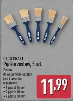ALDI DECO CRAFT Pędzle zestaw oferta