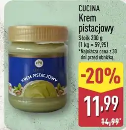 ALDI CUCINA Krem pistacjowy oferta