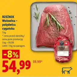 Lidl RZEŹNIK Wołowina - polędwica cygańska oferta