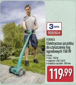 ALDI FERREX Elektryczna szczotka do czyszczenia fug ogrodowych 150 W oferta