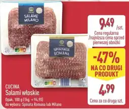 ALDI Salami włoskie CUCINA oferta