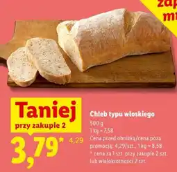Lidl Chleb typu włoskiego oferta