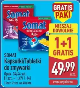 ALDI Somat Kapsułki/Tabletki do zmywarki oferta