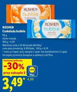 Lidl Czekolada bubble Roshen oferta