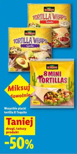 Lidl Tortilla Wraps El Tequito oferta