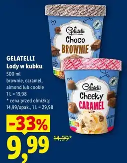 Lidl Gelatelli Lody w kubku oferta