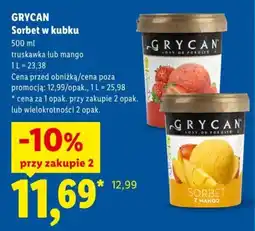 Lidl Sorbet w kubku Grycan oferta
