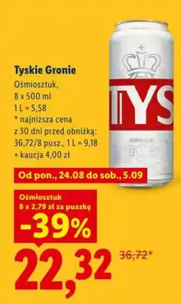 Lidl Tyskie Gronie oferta