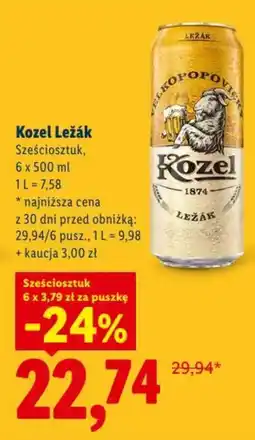 Lidl Kozel Leżák oferta