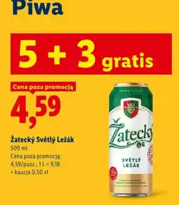 Lidl Žatecký Světlý Ležák oferta