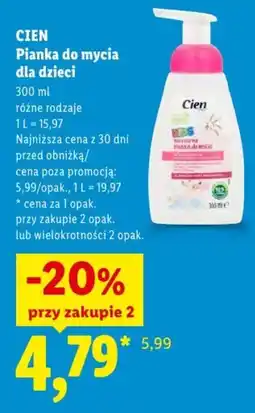Lidl Pianka do mycia dla dzieci oferta