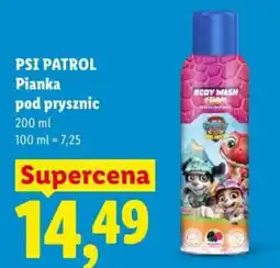 Lidl PSI PATROL Pianka pod prysznic oferta