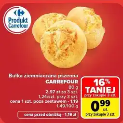 Carrefour Bułka ziemniaczana pszenna CARREFOUR oferta