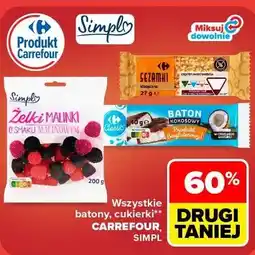 Carrefour Wszystkie batony, cukierki CARREFOUR, SIMPL oferta