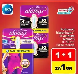 Carrefour Podpaski higieniczne PLATINUM ALWAYS oferta