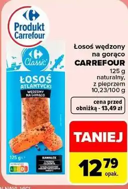 Carrefour Łosoś wędzony na gorąco oferta