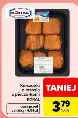 Carrefour Kieszonki z łososia z pieczarkami Koral oferta