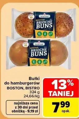 Carrefour Bułki do hamburgerów Boston, Bistro Schulstad oferta