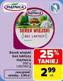 Carrefour Serek wiejski bez laktozy Piątnica oferta