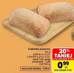 Carrefour Ciabatta pszenna oferta