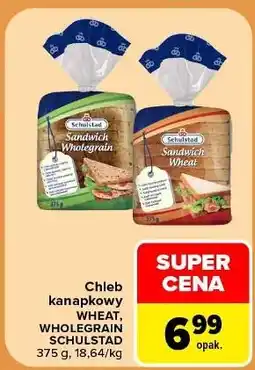 Carrefour Chleb kanapkowy Wheat, Wholegrain Schulstad oferta