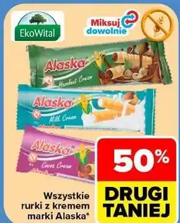 Carrefour Wszystkie rurki z kremem marki Alaska oferta