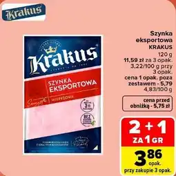 Carrefour Szynka eksportowa Krakus oferta