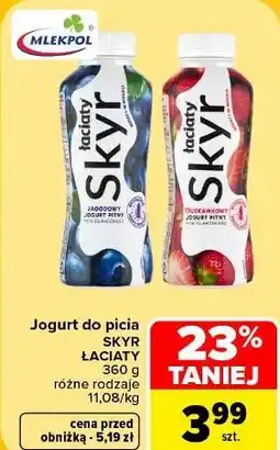 Carrefour Jogurt do picia Skyr Łaciaty oferta