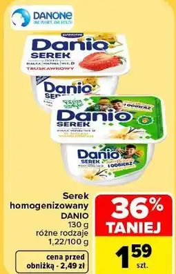 Carrefour Serek homogenizowany Danio oferta