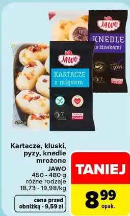Carrefour Kartacze, kluski, pyzy, knedle mrożone Jawo oferta