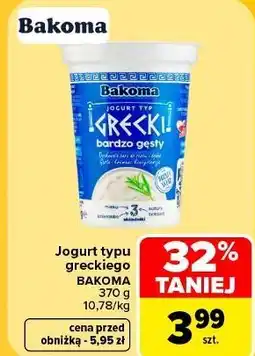 Carrefour Jogurt typu greckiego BAKOMA oferta