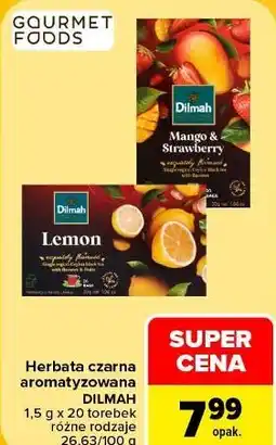 Carrefour Herbata czarna aromatyzowana Dilmah oferta