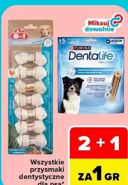 Carrefour Przysmaki dentystyczne dla psa Delights, Dentalife oferta