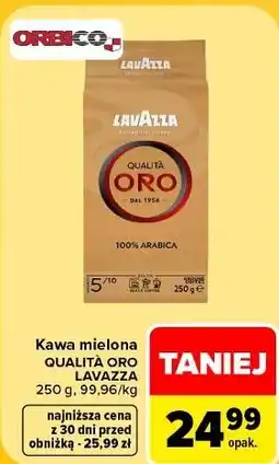 Carrefour Kawa mielona Lavazza Qualità Oro oferta