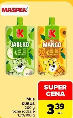 Carrefour Mus Kubuś różne rodzaje oferta