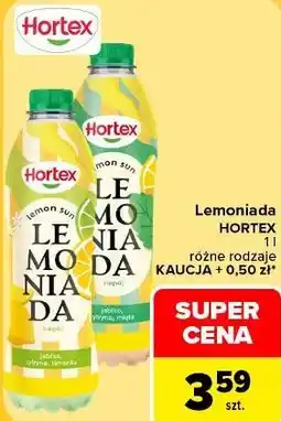 Carrefour Lemoniada Hortex różne rodzaje oferta