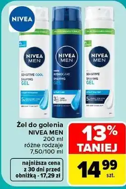 Carrefour Żel do golenia Nivea Men oferta