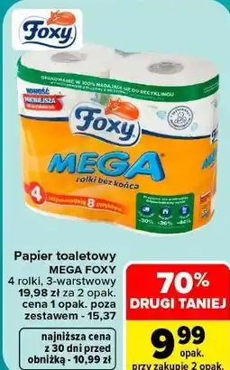 Carrefour Papier toaletowy Mega Foxy oferta