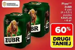 Carrefour Piwo Żubr 4-pak oferta