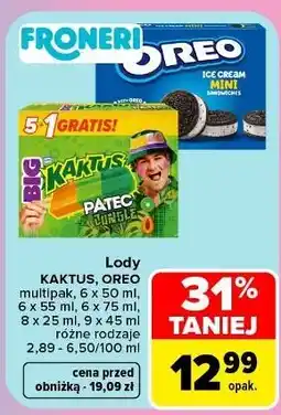 Carrefour Lody Kaktus, Oreo multipak oferta