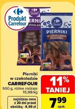 Carrefour Pierniki w czekoladzie Carrefour oferta