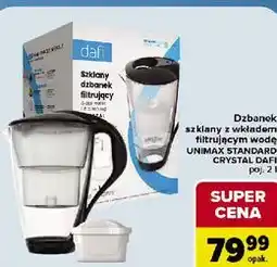 Carrefour Dzbanek szklany z wkładem filtrującym wodę UNIMAX STANDARD CRYSTAL DAFI oferta