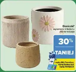 Carrefour Doniczki wykonane z betonu oferta